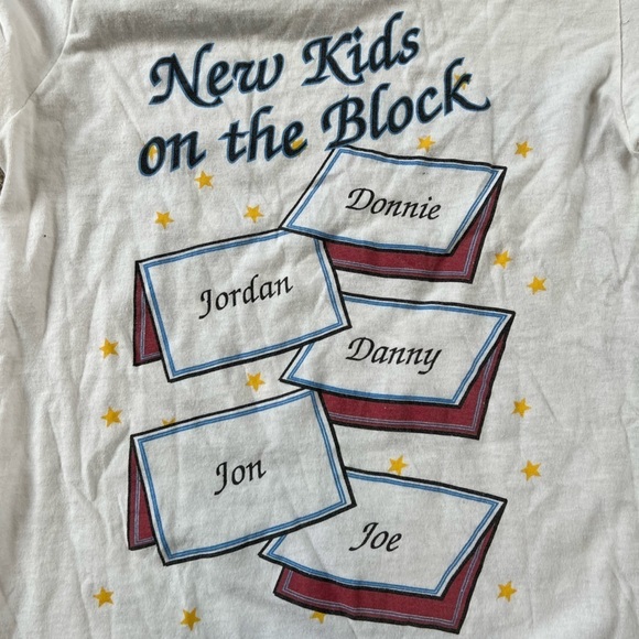 Vintage 80s New Kids On The Block Pop Music Concert 1980s Tshirt - Picture 7 of 8